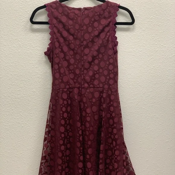 Lily Rose Maroon juniors dress - Picture 3 of 5